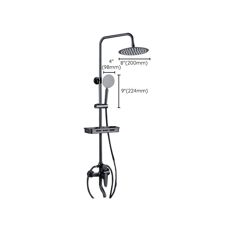 BowLift | Adjustable Spray Sample Shower Combination Metal Shower Fitting Arm Shower Head with Slip Bar