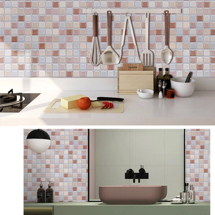 BowLift | PVC tile peel and stick tile kitchen waterproof mosaic backsplash wall tile