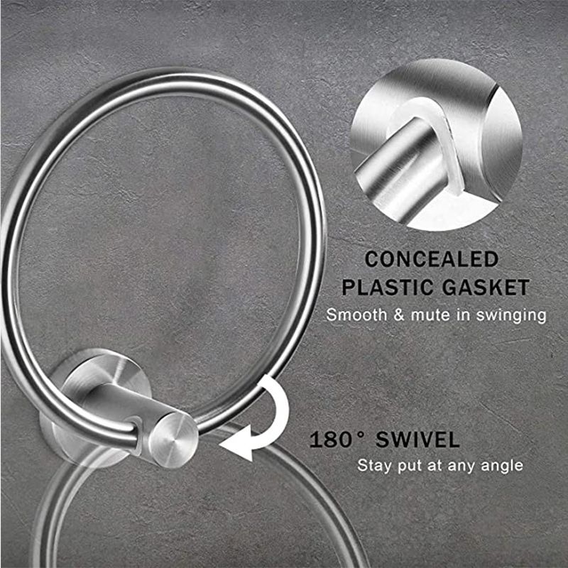 BowLift | Traditional 2-piece bathroom hardware set towel ring/paper holder
