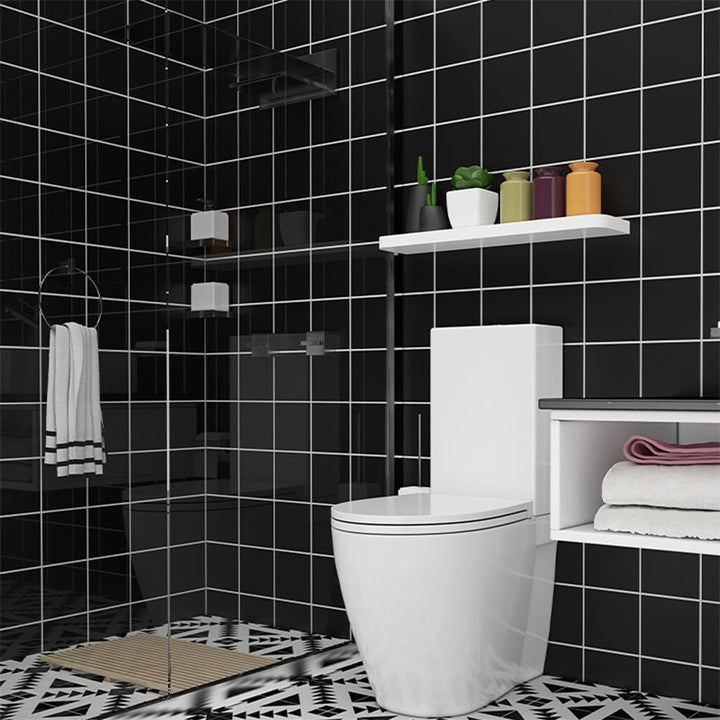 BowLift | PVC Peel and Stick Tile 12" x 23" Rectangular Grid Waterproof Peel and Stick Tiles 10 Pack
