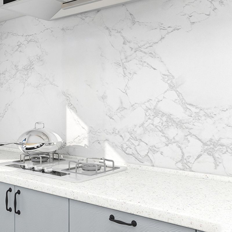 BowLift | Modern Splash Guard Tile Waterproof Marble Print Peel and Stick Tile for the Kitchen