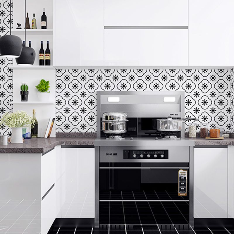 BowLift | Single Tile Remove and Stick Back Wall Contemporary Kitchen Paper