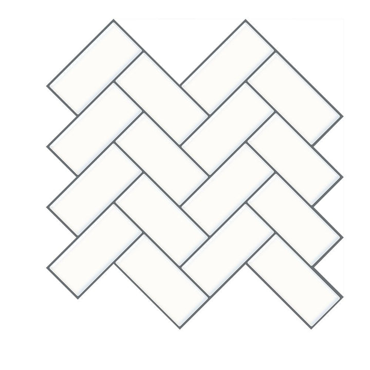 BowLift | Matte Square Peel & Stick Tile Stone Composite Subway Tile for Kitchen Backsplash