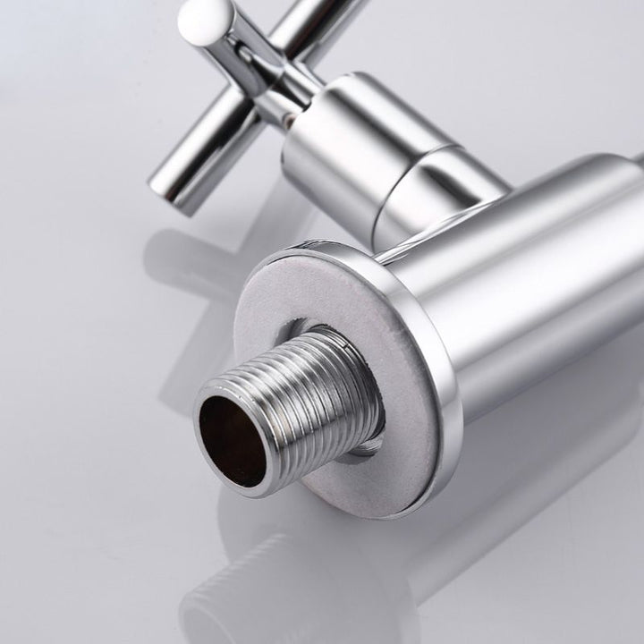 BowLift | Glam Wall-mounted Bathroom Faucet Copper Single Handle Low Arc Basin Faucet for Bathroom