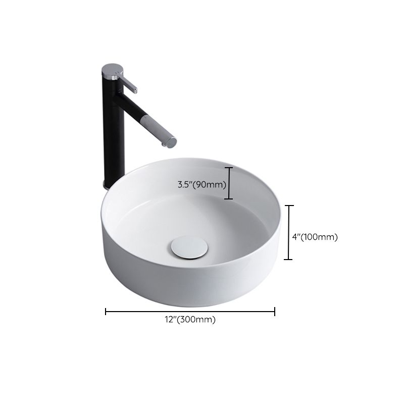 BowLift | Modern Sink Ceramic Solid Color Round Sink