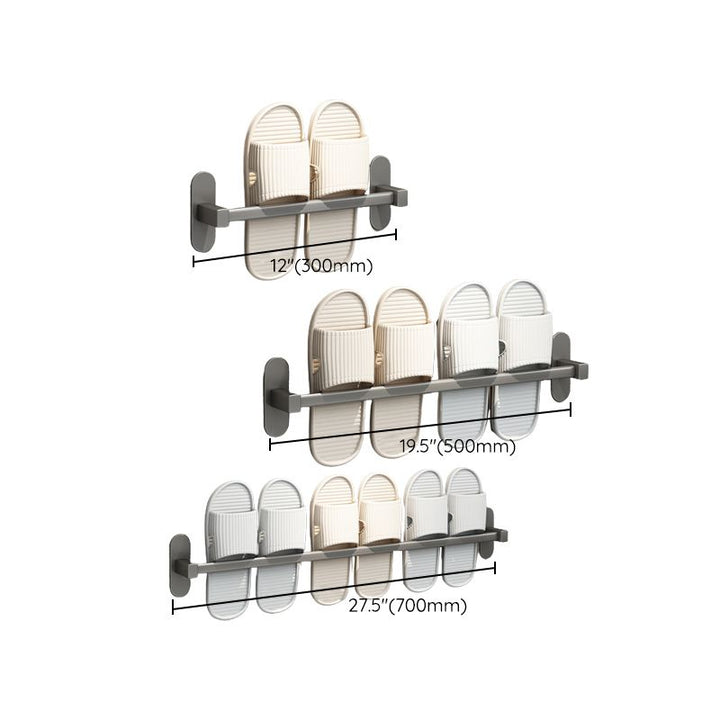 BowLift | Gray Bathroom Accessory Set Modern 1/2 - Piece Bathroom Shelf Rustproof