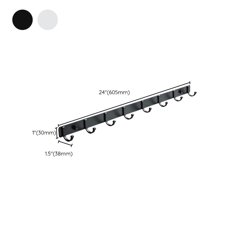 BowLift | Modern Bathroom Accessory Set Silver/Black Bathroom Accessory Kit