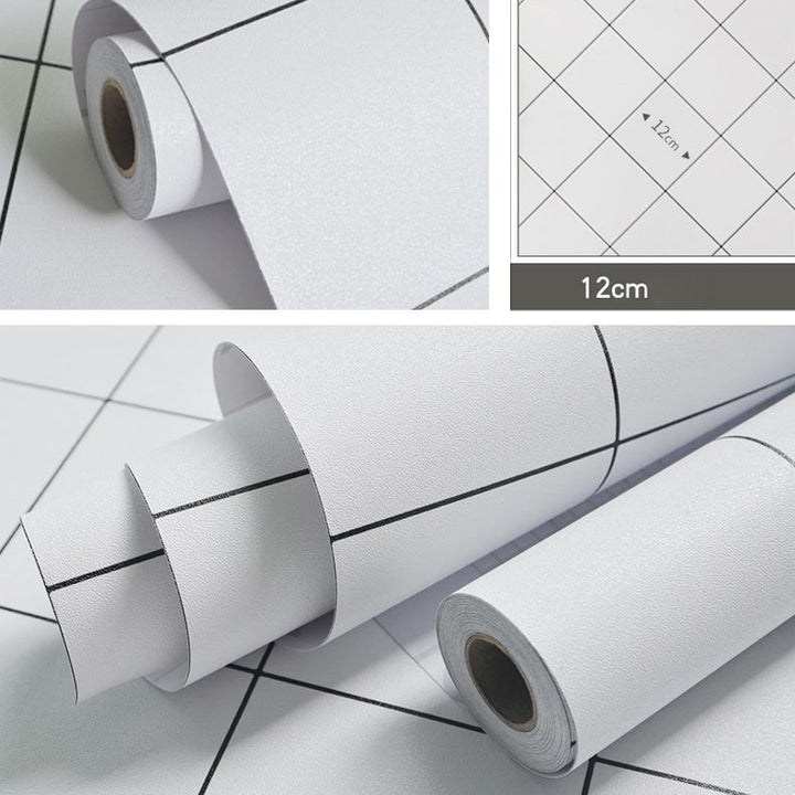 BowLift | Modern Kitchen Backsplash Tile Check Print Peel and Stick Backsplash Tile