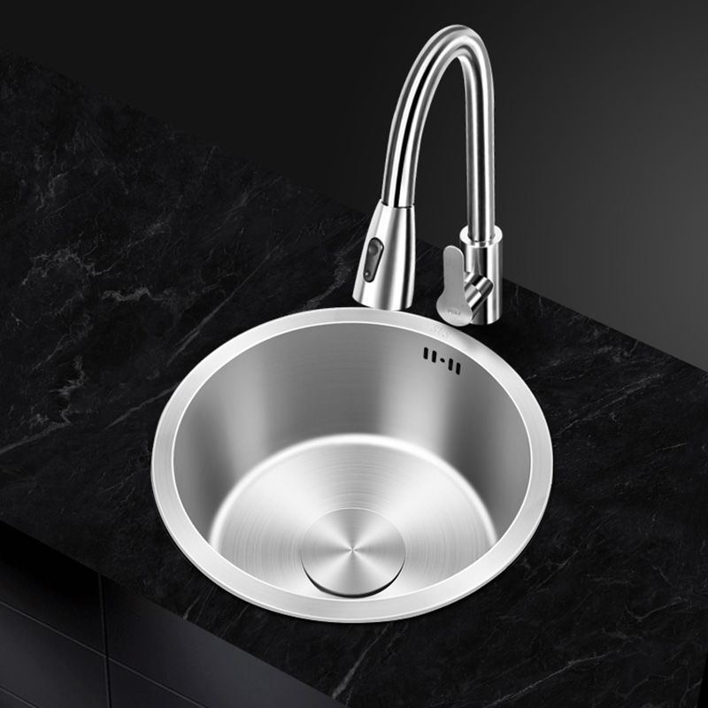BowLift | Contemporary Style Kitchen Sink Stainless Steel Round Kitchen Sink