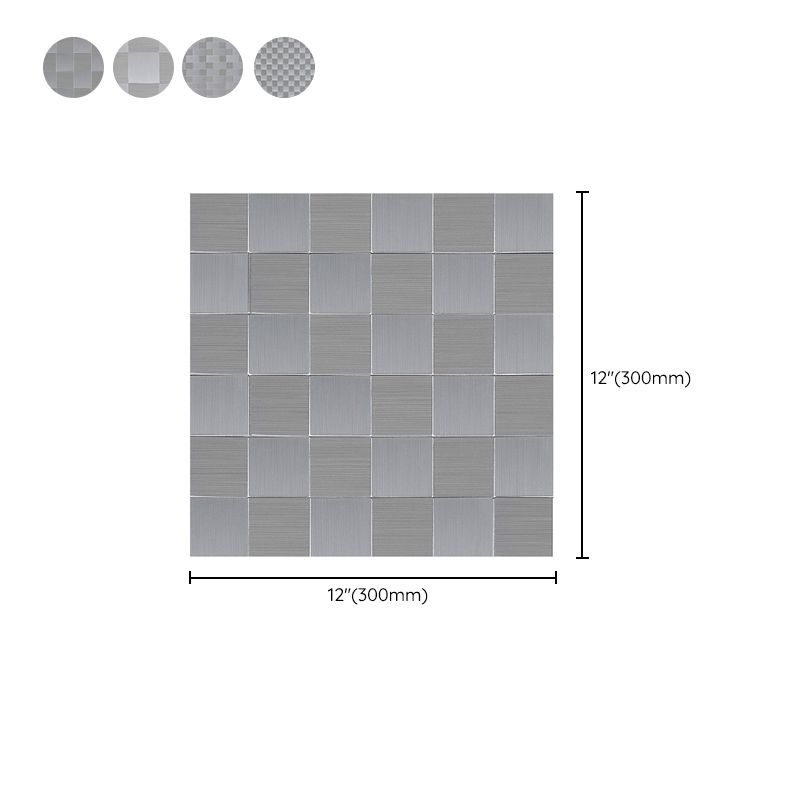 BowLift | Subway Tile Wallpaper Contemporary Peel and Stick Wall Tile with Metal Look