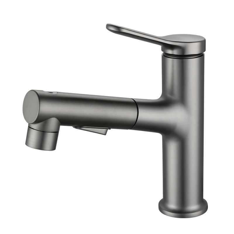 BowLift | Modern Extendable Sink Faucet Bathroom Faucet Brass 1 Handle Sink Faucet with Water Hose
