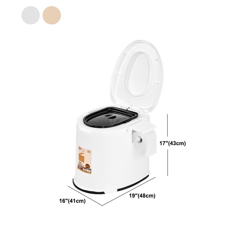 BowLift | Contemporary Plastic Floor-Mounted Toilet Bowl with Seat for the Bathroom