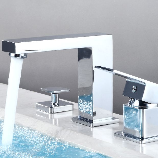 BowLift | Contemporary Bath Faucet Trim Deck Mounted Low Arc Bathroom Faucet