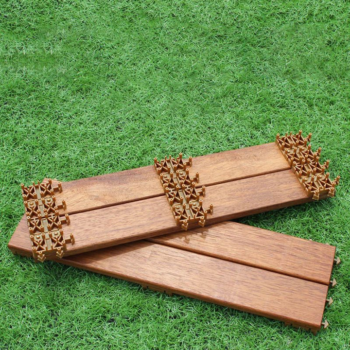 BowLift | Basic Wood Tile Set Composite Layable Patio Tiles