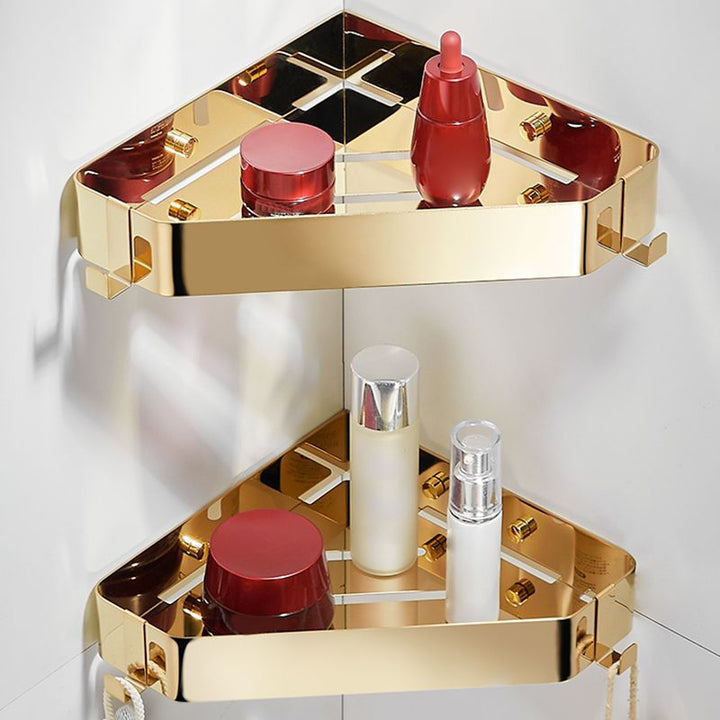 BowLift | Modern 3-Piece Bathroom Accessory Set in Stainless Steel, Bathroom Shelf