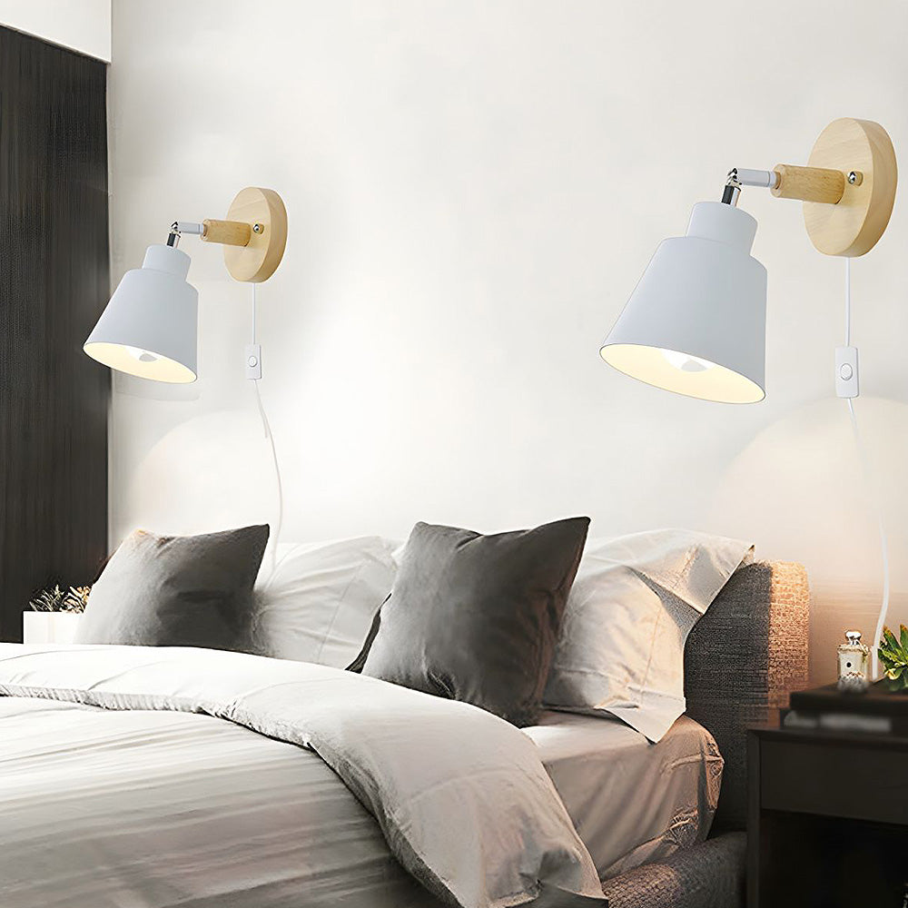 BowLift | Wall Light With Wood Accent For Bedroom