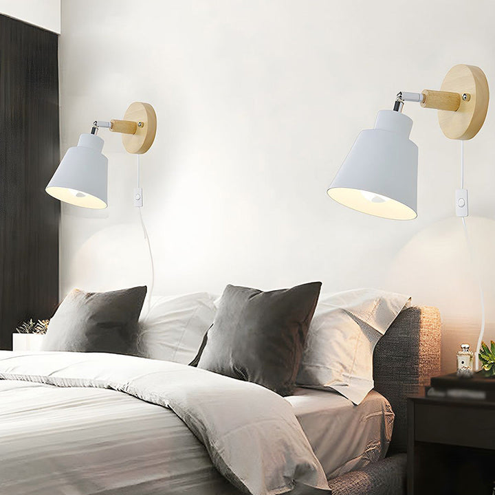 BowLift | Wall Light With Wood Accent For Bedroom