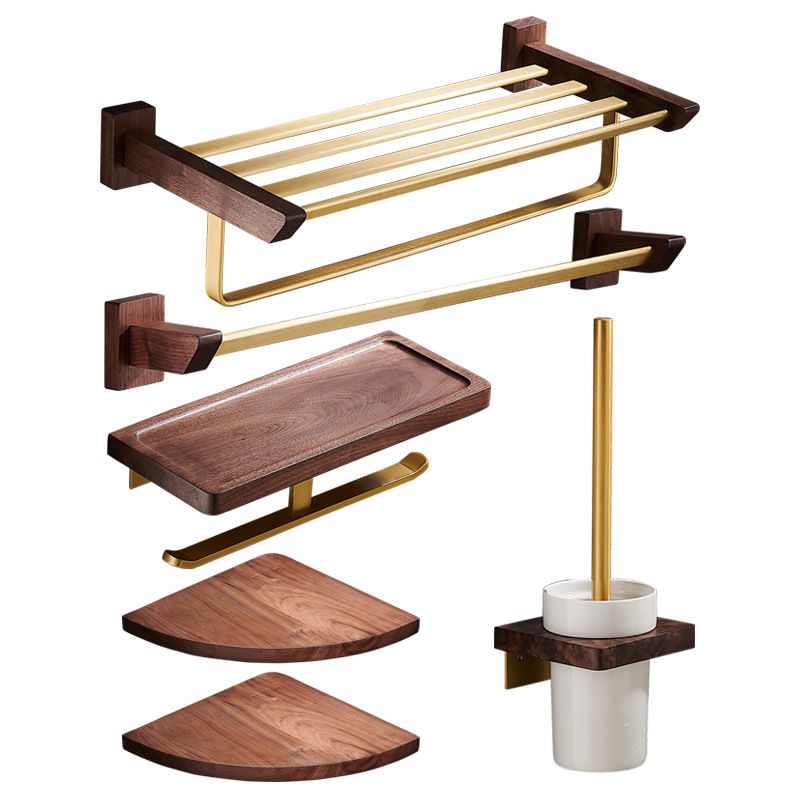 BowLift | Traditional Bathroom Accessories Set Bathroom Shelf Paper Holder Gold Bathroom Set