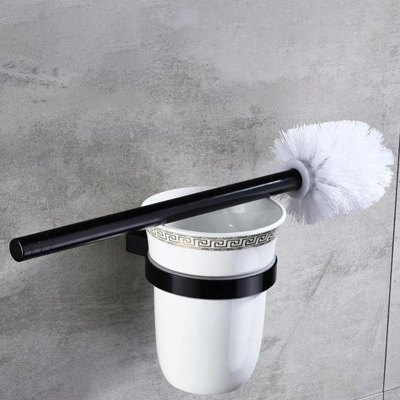 BowLift | Modern 5/6-piece bathroom accessory set with bathroom shelf/robe hooks/towel bar