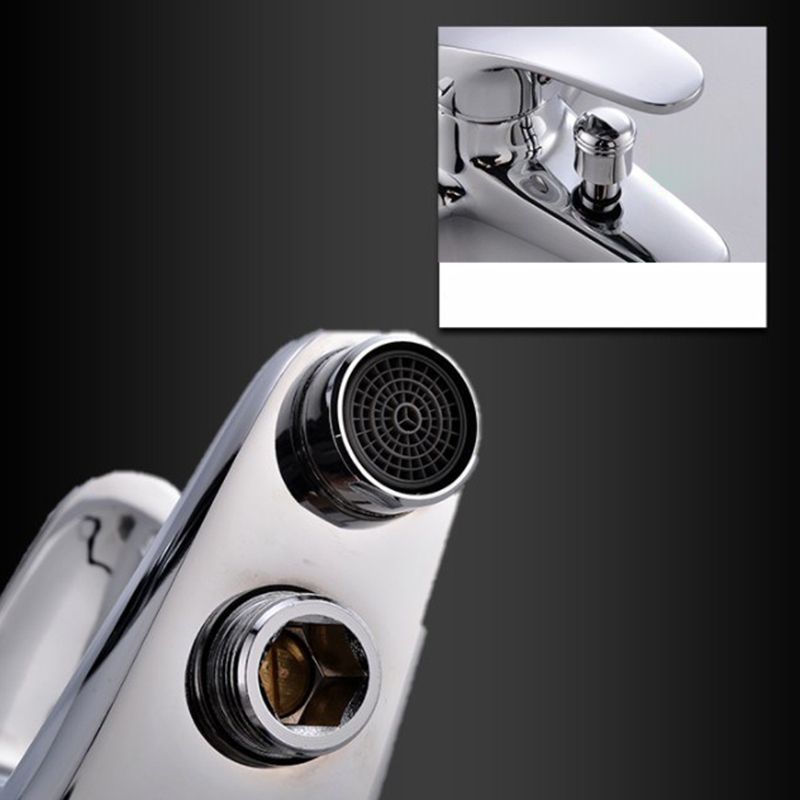 BowLift | Modern Silver Bathtub Spout Single-Hole and Two-Hole Installation Faucet