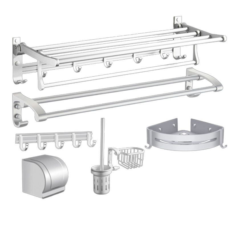 BowLift | Modern Bathroom Accessories Hardware Set Silver Bathroom Accessories Kit