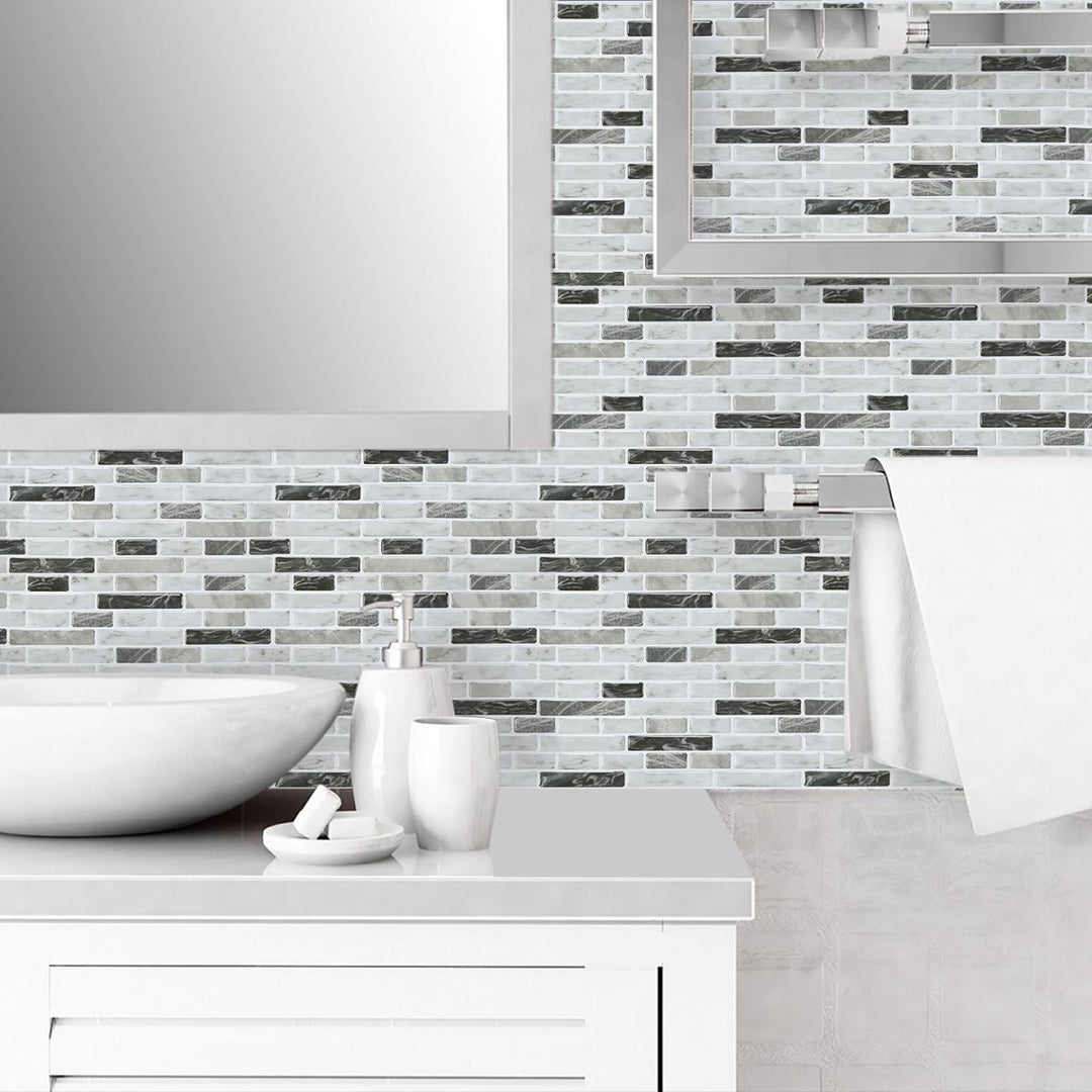 BowLift | Modern Peel & Stick Field Tile PVC Offset Joint Peel & Stick Subway Tile
