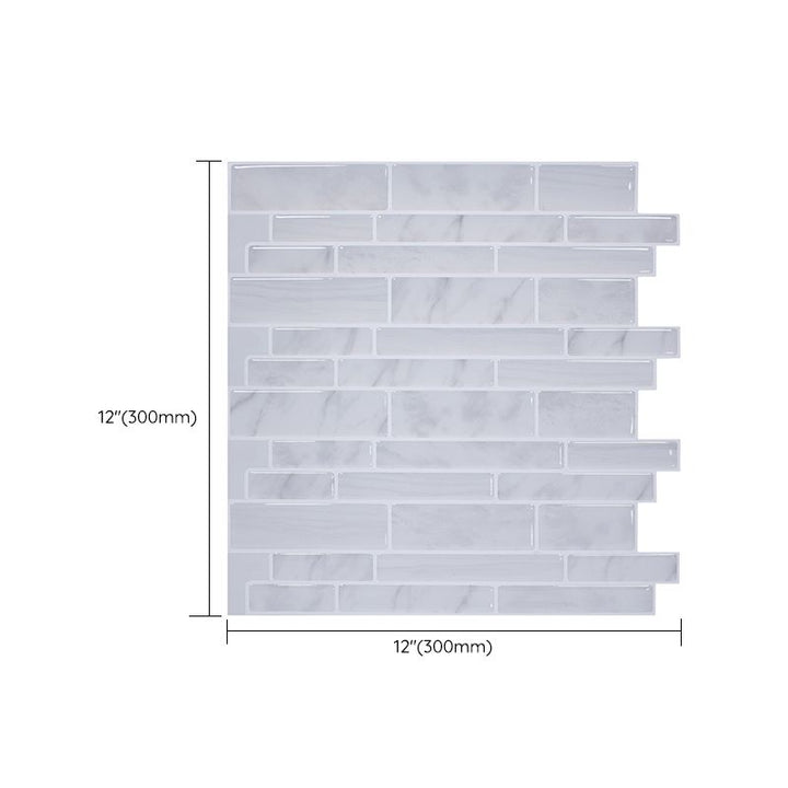 BowLift | Modern Peel & Stick Field Tile PVC Offset Joint Peel & Stick Subway Tile