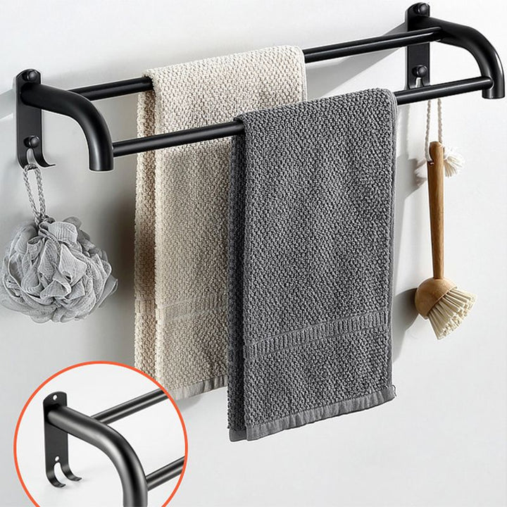 BowLift | Modern Bathroom Accessories Black Paper Holder Bathroom Shelf Bathroom Accessory Set