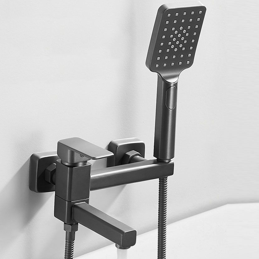 BowLift | Modern Bathtub Faucet Copper with Handheld Shower Wall-Mounted Bathtub Filler