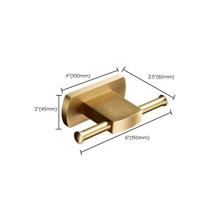 BowLift | Traditional Golden Bath Accessories Set Brass Bathroom Accessories Kit