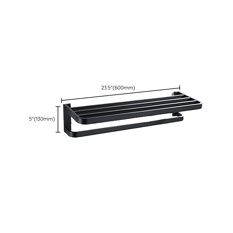 BowLift | Modern Bathroom Hardware Set Bathroom Shelf Towel Bar Black Bathroom Hardware Set