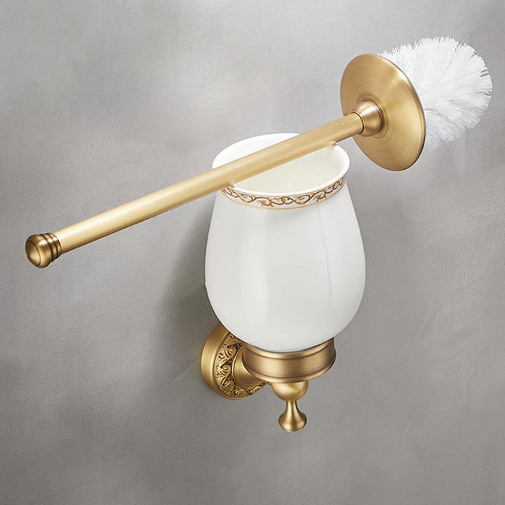 BowLift | Modern Bathroom Accessory Set Paper Holder Bathroom Shelf Gold Bathroom Fittings Set