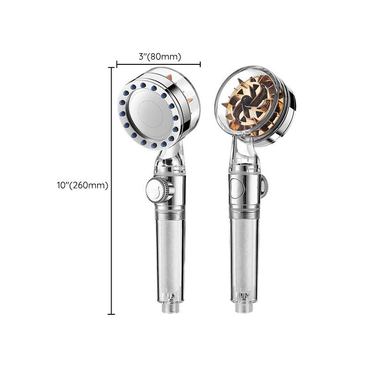 BowLift | Contemporary Handheld Supercharged Showerhead Round Turbo Spray Head