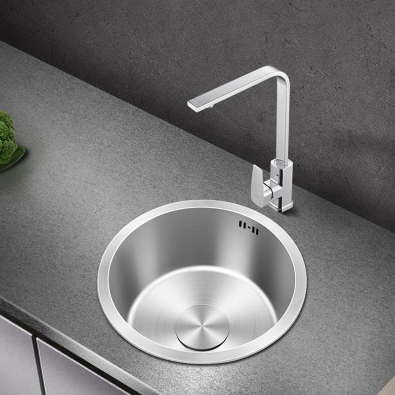 BowLift | Contemporary Style Kitchen Sink Stainless Steel Round Kitchen Sink