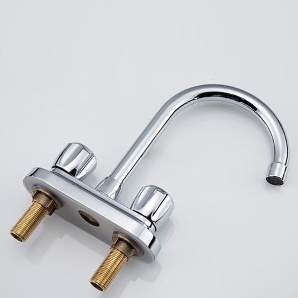 BowLift | Modern Style Bathroom Faucet Dual Handle Faucet Swivel Spout Faucet