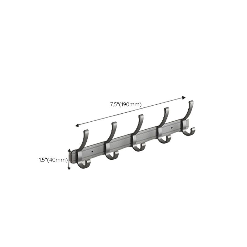 BowLift | Modern gray aluminum bathroom accessory set