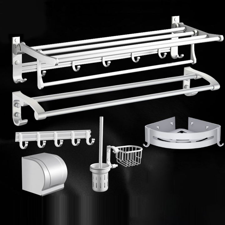 BowLift | Modern Bathroom Accessories Hardware Set Silver Bathroom Accessories Kit