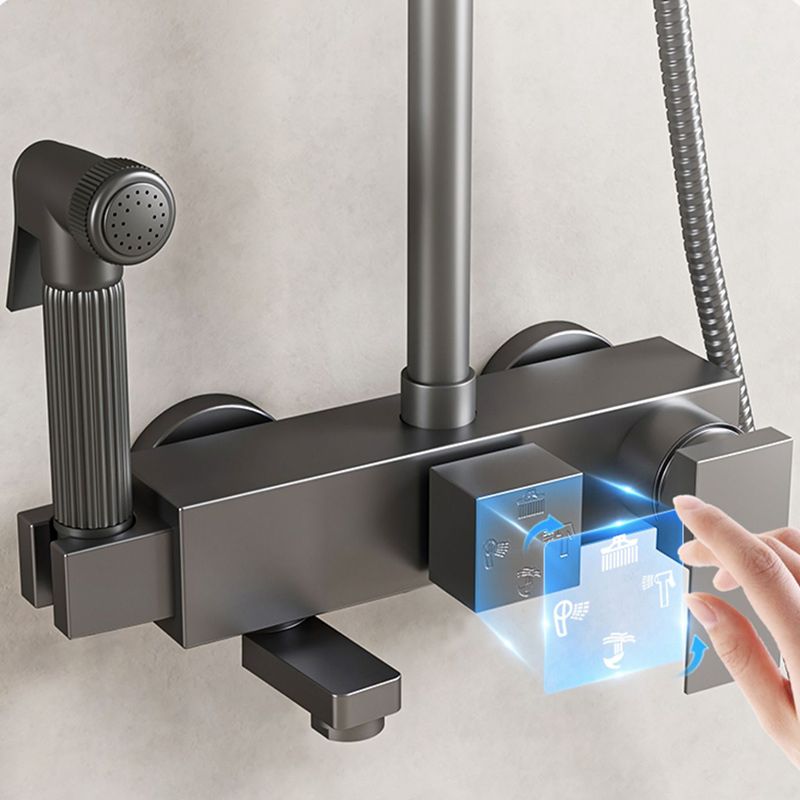 BowLift | Modern shower accessories push-button shower head wall-mounted shower combination