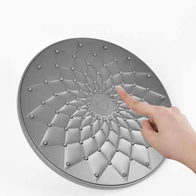 BowLift | Rectangular Gray Showerhead Combo Standard Spray Pattern Showerhead