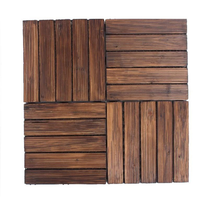 BowLift | Traditional Wood Laminate Floor Stain Resistant Laminate Plank Floor Set of 11