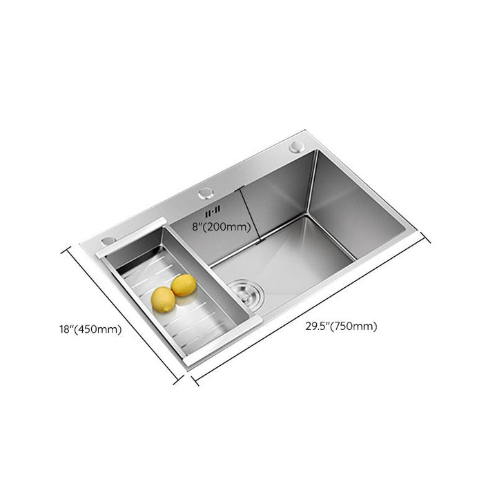 BowLift | Contemporary Style Kitchen Sink Stainless Steel Color Fast Built-In Sink