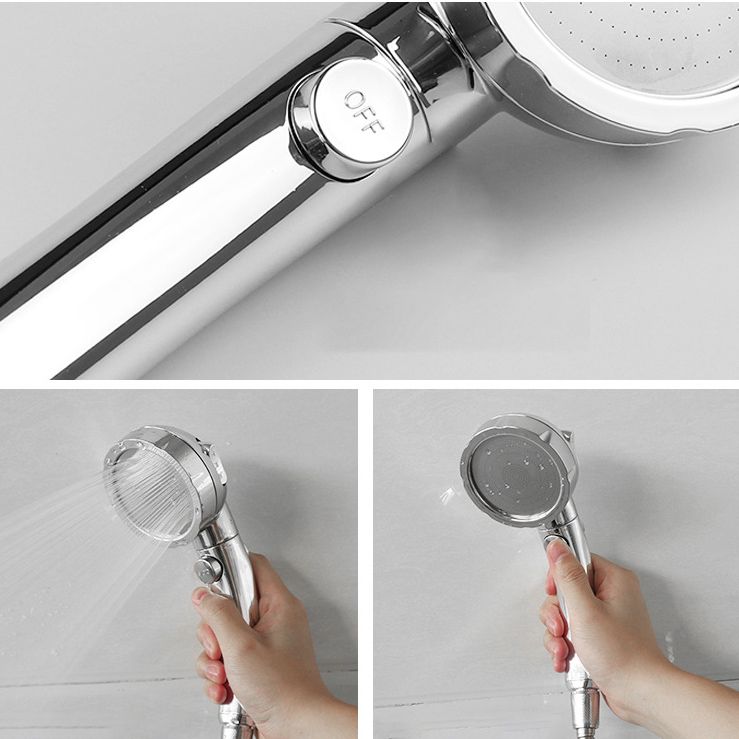 BowLift | Modern Handheld Showerhead 3 Streams Metal Round Showerheads