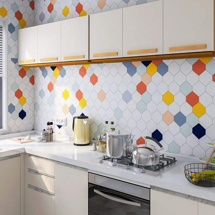 BowLift | Modern Peel and Stick backsplash tiles plastic wallpaper for kitchen backsplash