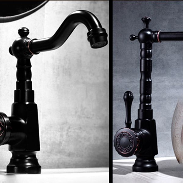 BowLift | Glam Style Sink Faucet with Swivable Spout and Lever Handle
