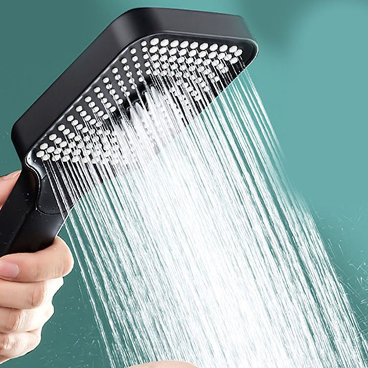 BowLift | Modern Rectangular Hand Shower in Black 3 Spray Wall Mounted Hand Shower