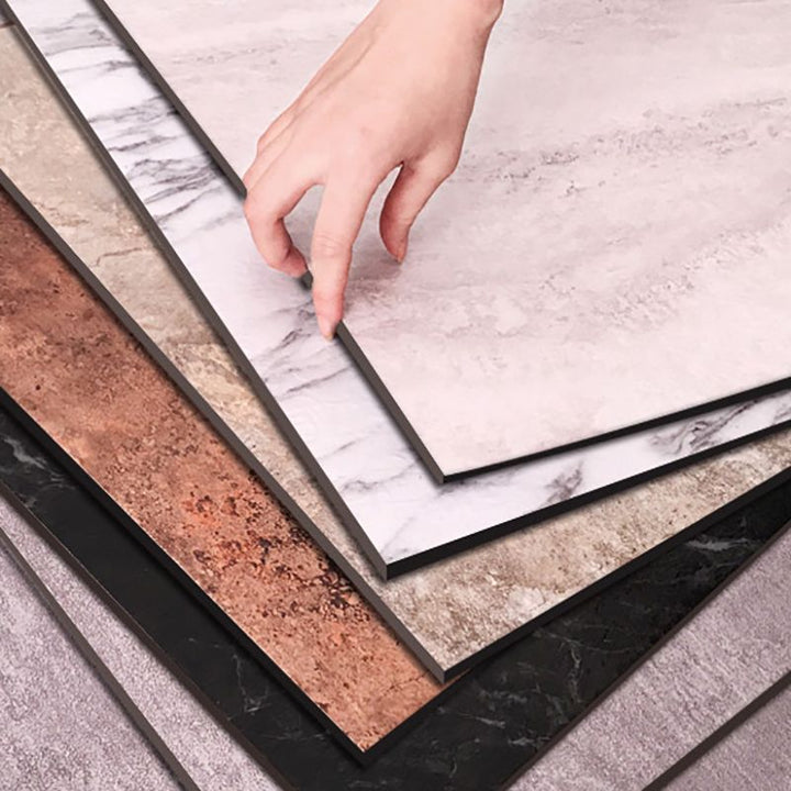 BowLift | Modern Water-Repellent Plastic Floor Fabric Look Square Edge Floor Tiles