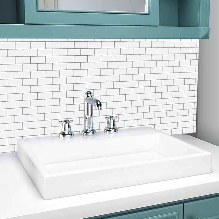 BowLift | Modern Peel and Stick Tiles PVC Subway Tile Peel and Stick Wall Tile for Bathroom