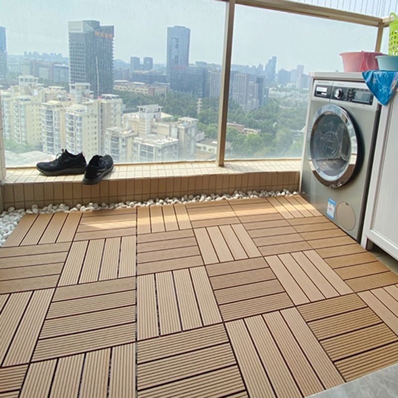 BowLift | Square PVC Deck/Patio Floor Tiles Interlocking Installation Outdoor Patio Tiles
