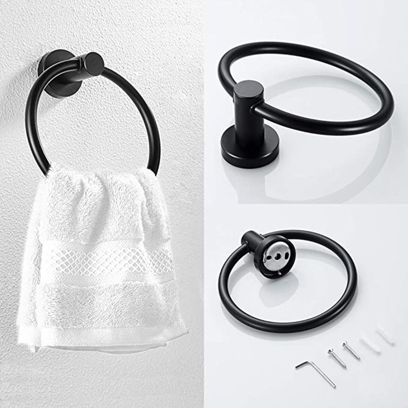 BowLift | Traditional 2-piece bathroom hardware set towel ring/paper holder
