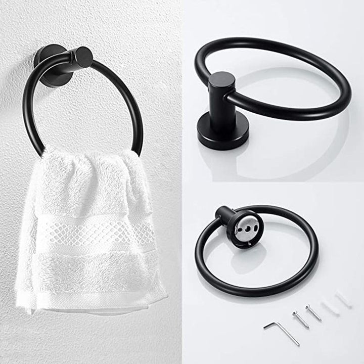 BowLift | Traditional 2-piece bathroom hardware set towel ring/paper holder